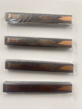 Lot Of 4 Design Define Brow Definer Pencil Crayon Sourcils Medium Brown